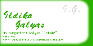 ildiko galyas business card